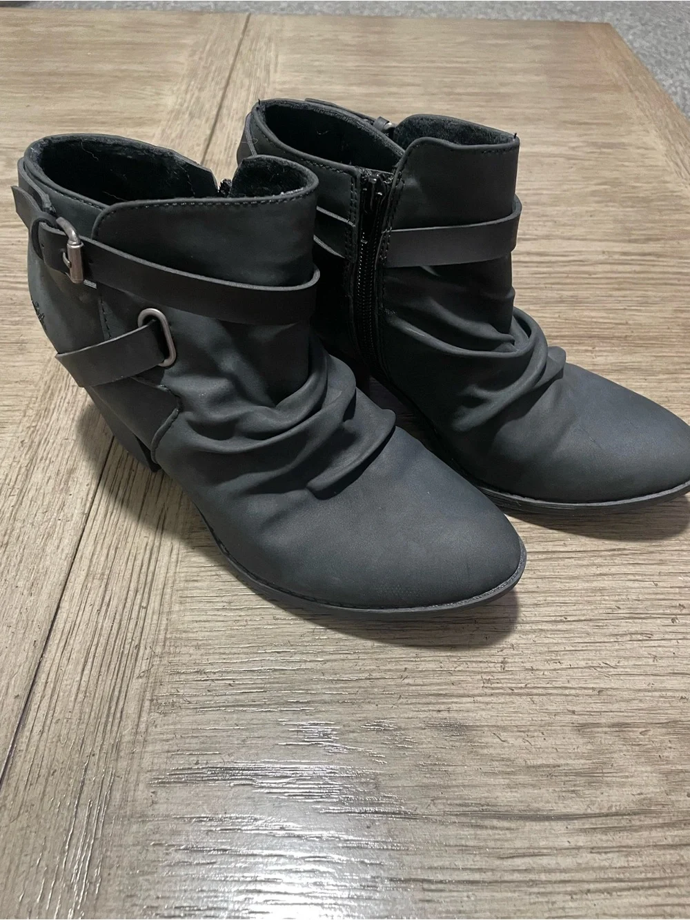 Blowfish Malibu heeled ankle boots, size 9, like new.